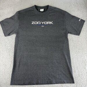 Zoo York Skateboards Shirt Men's Size Large Y2k Vintage Gray Made In USA